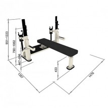 Скамья для жима с рычажным механизмом PL02